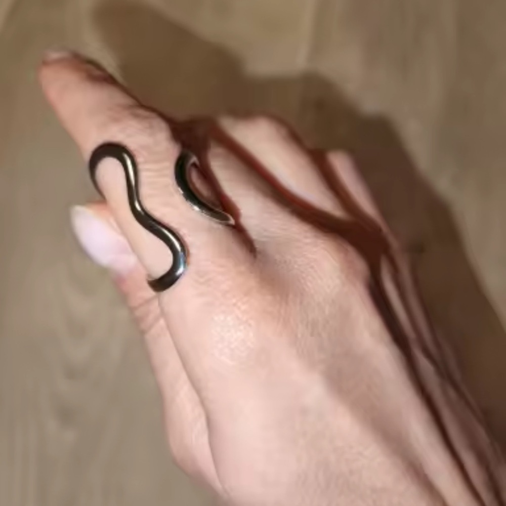 Avangarde Gold Irregular Ring - image 1